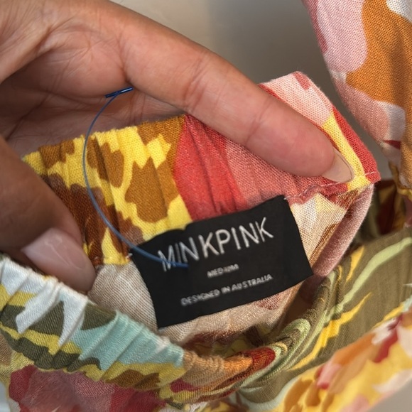 REVOLVE x MINKPINK  Domenica Cut Out Maxi Dress in Tropical Sundress size M - Picture 5 of 8